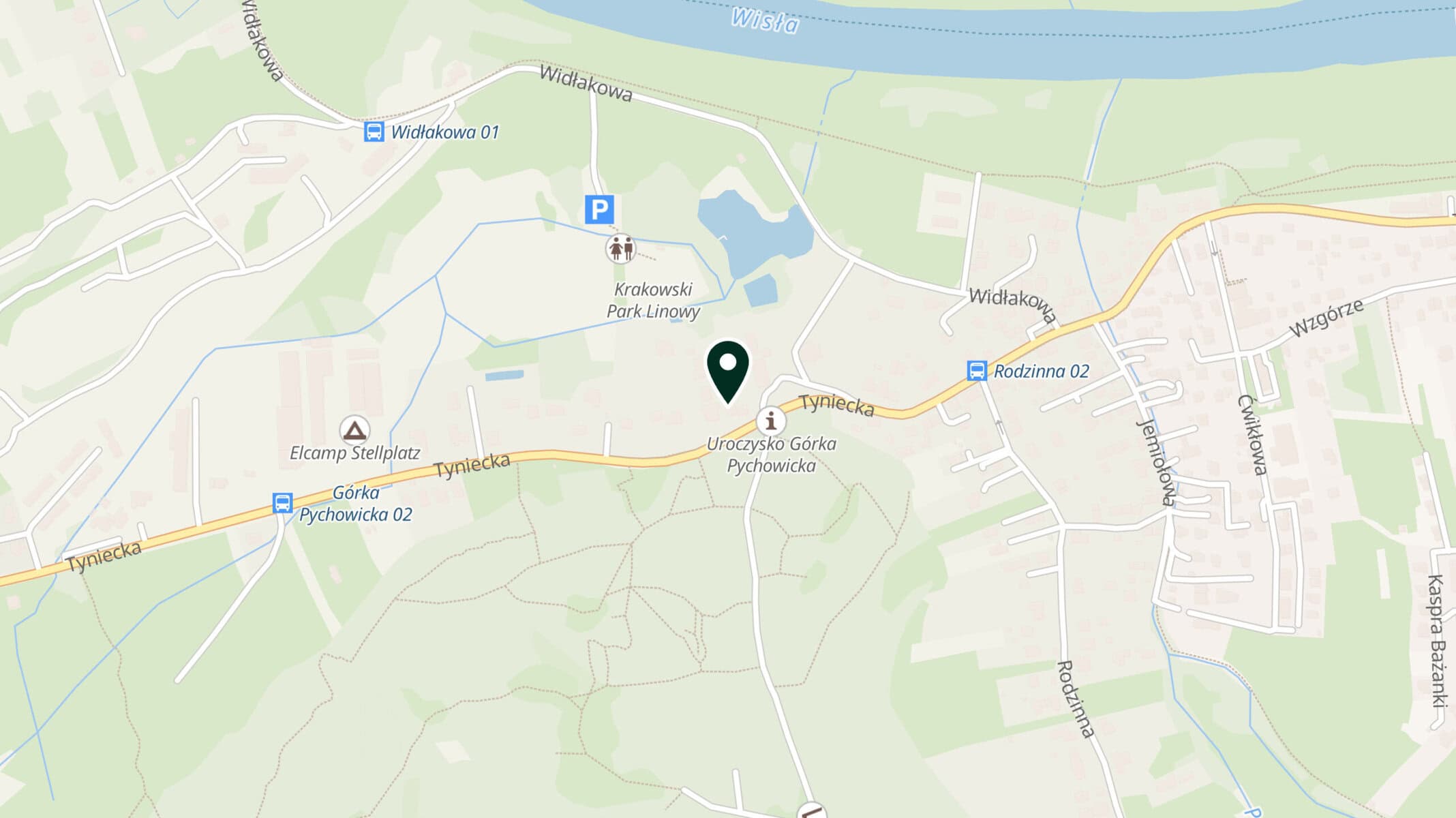 Mapa dojazdu do salonu Zasada RV Kraków